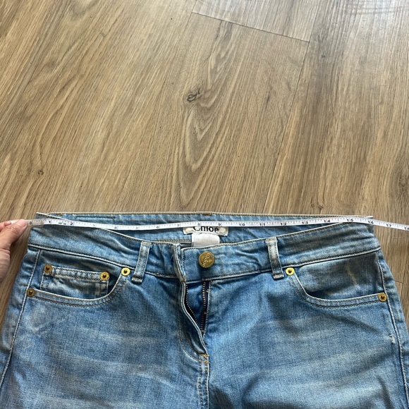 Chloe Low Rise Denim Pants 7EOP52-7E152 - Picture 2 of 6
